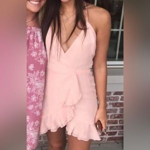 Lovers + Friends pink mini dress